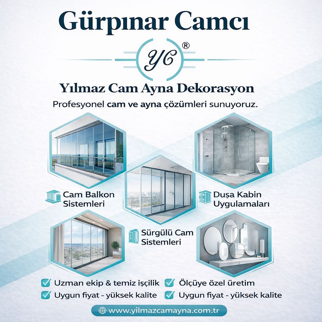 Gürpınar Camcı: Cam Balkon, PVC Tamiri ve Profesyonel Cam Çözümleri