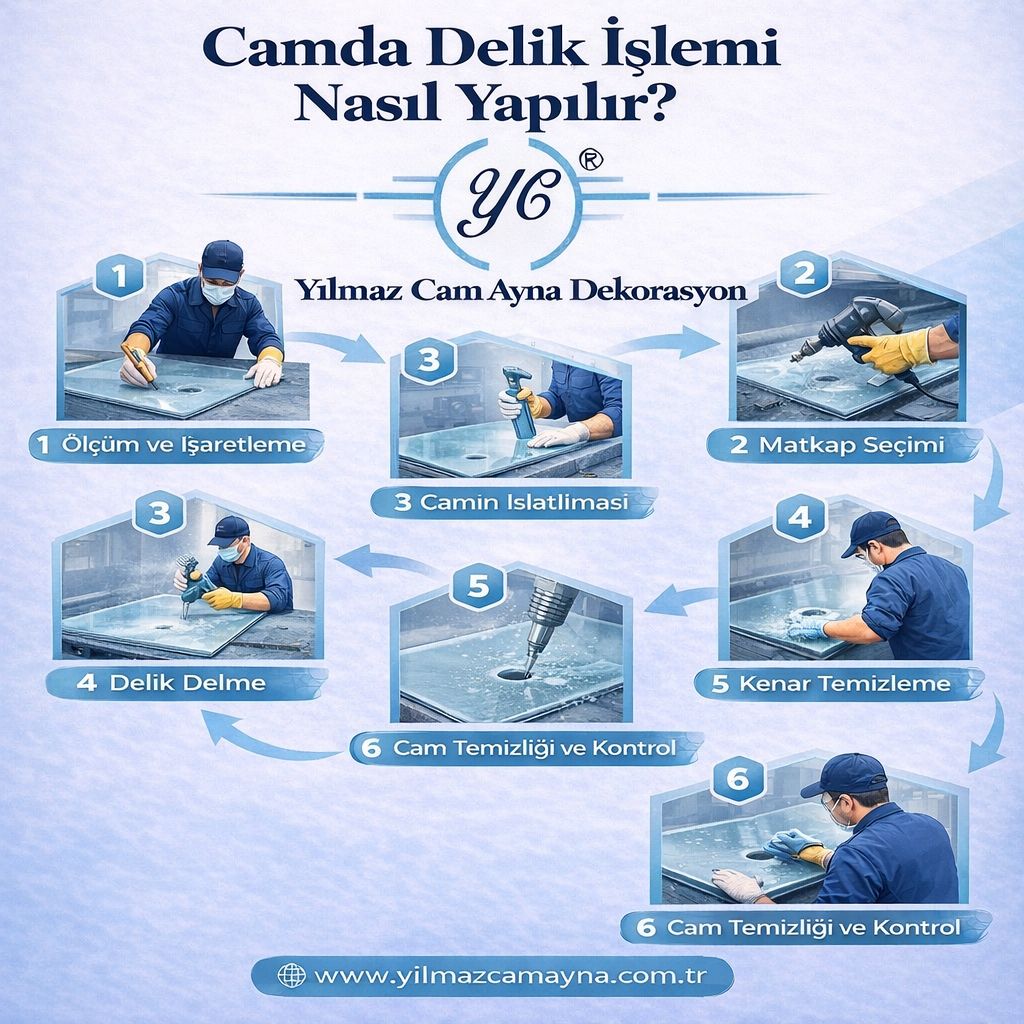 Camda Delik Açma İşlemi: Ustalık ve Hassasiyetin Buluştuğu Nokta