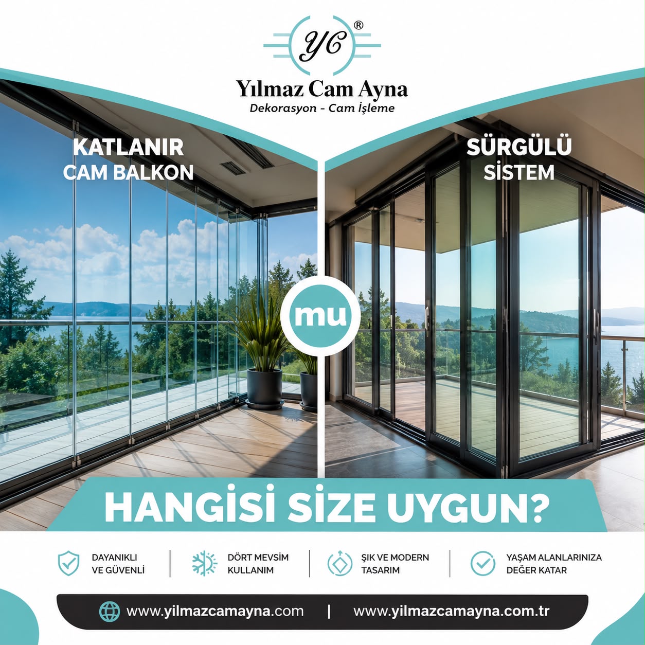Katlanır mı, Sürgülü mü? Balkonunuz İçin En Doğru Cam Sistemi Hangisi?