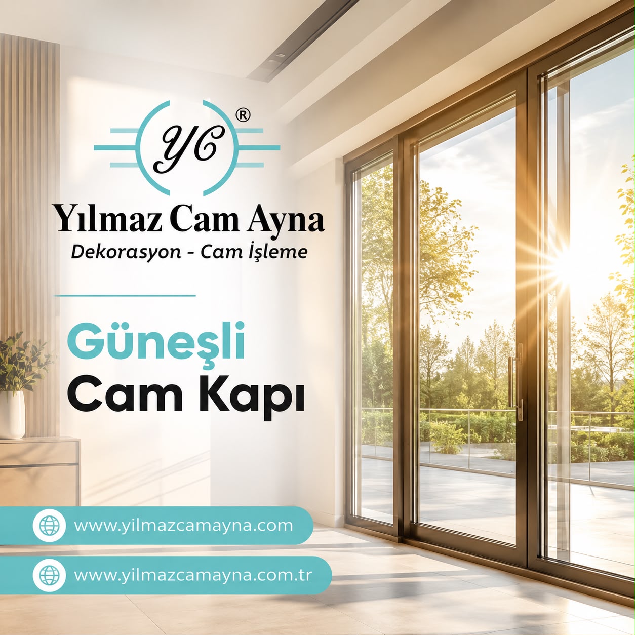 Güneşli Cam Kapı: Mekanlarınıza Işık, Prestij ve Güven Katın